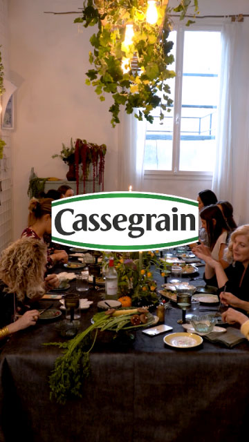 Une table végétale d’exception avec Cassegrain